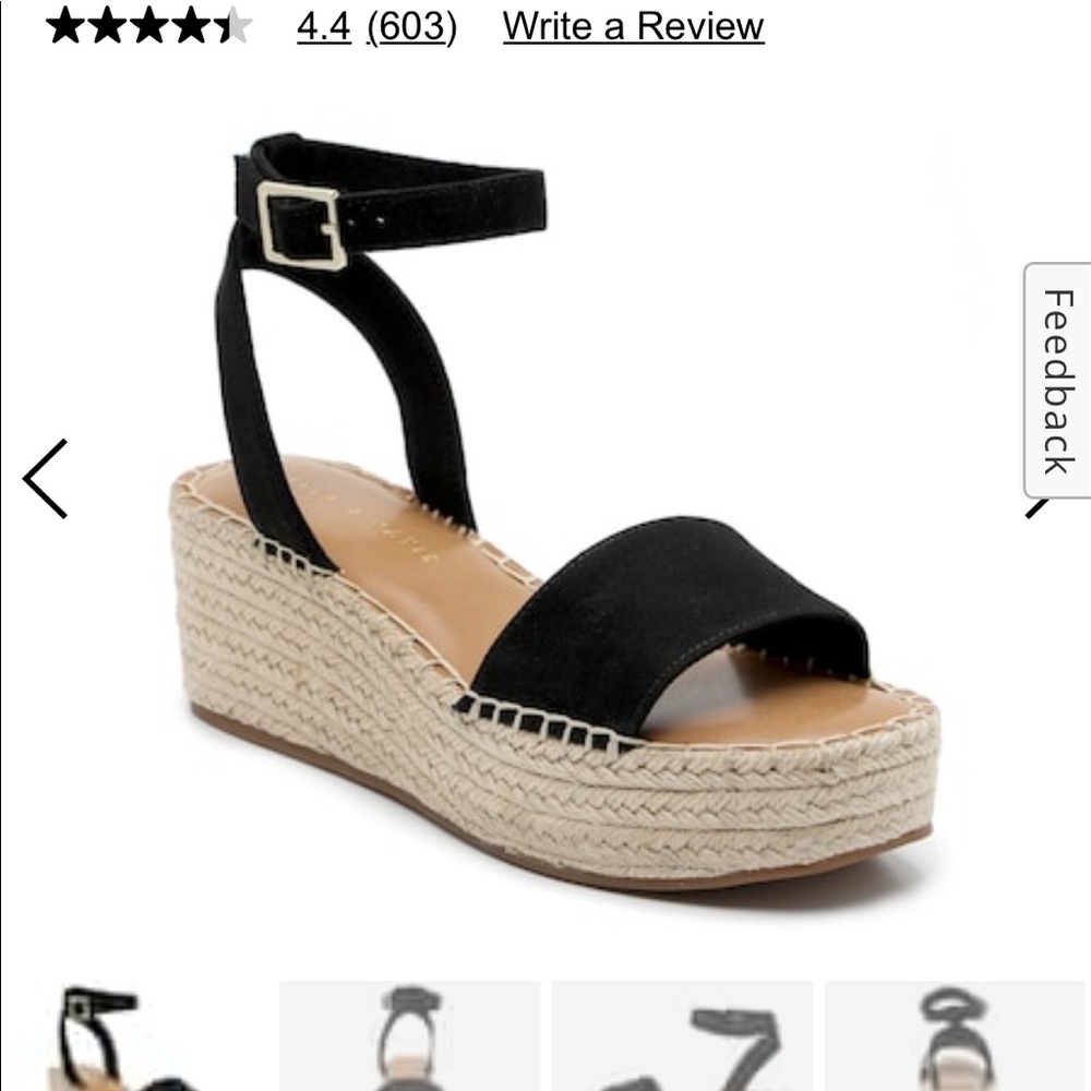 Never worn kelly and Katie espadrille platform sandals.